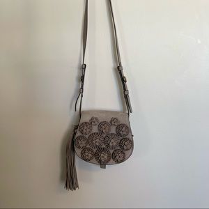 Tory Burch satchel! Gray! Brand new without tags! 7” tall by 8” long!